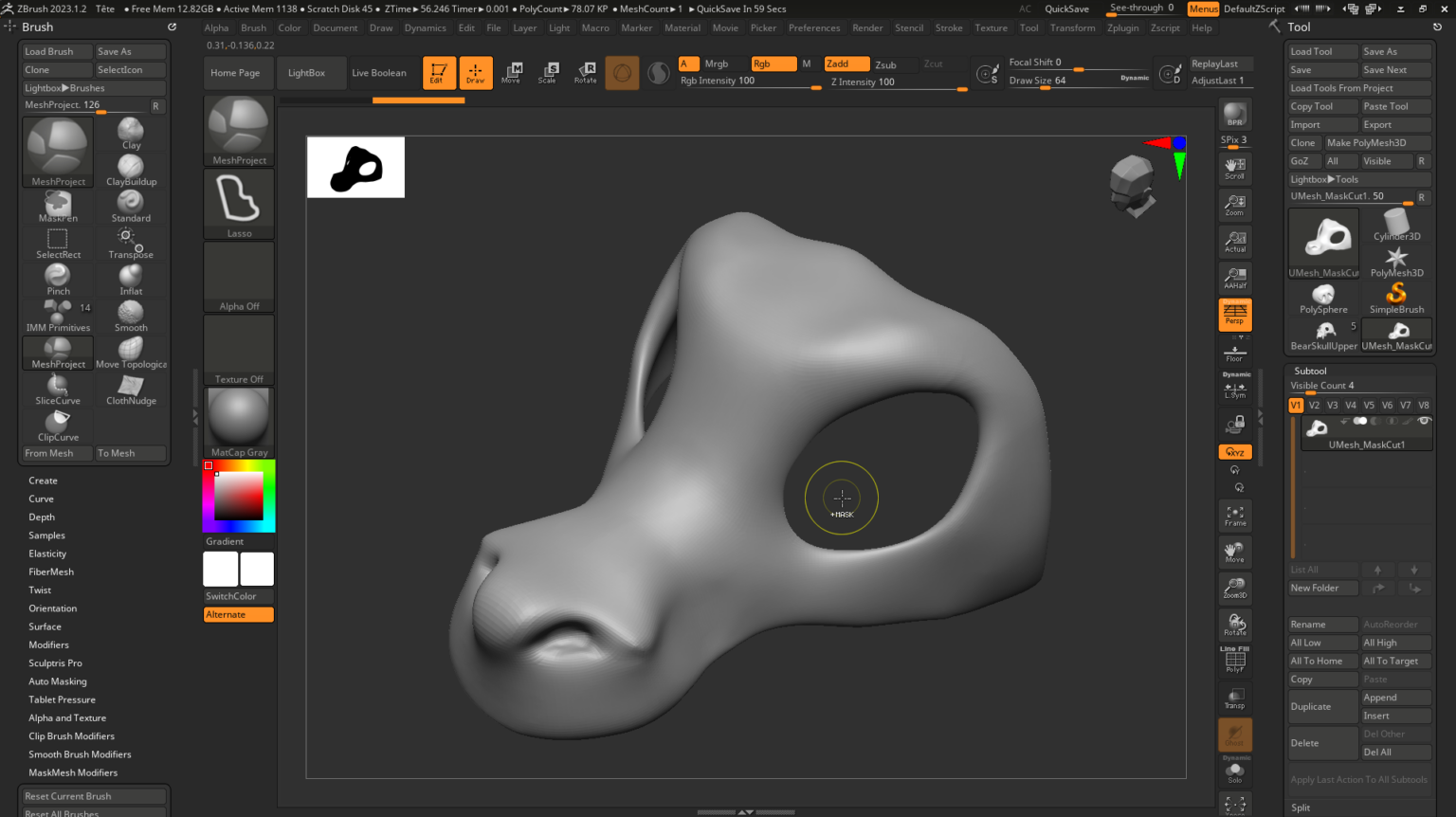 Masque thérian personnalisé