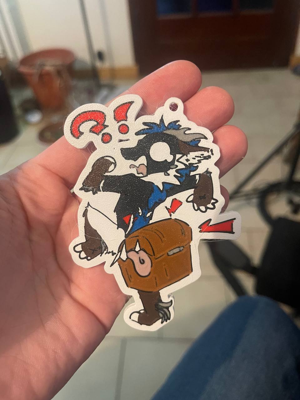 Porte-clé croque fesse